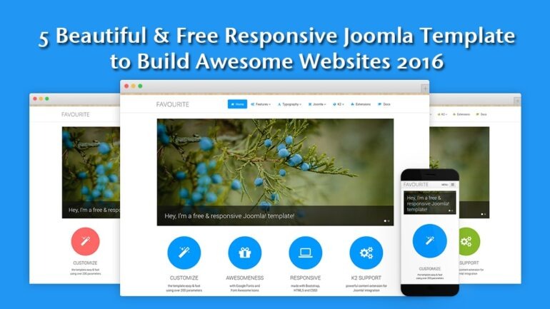 5 Beautiful & Free Responsive Joomla Template to Build Awesome Websites 2016
