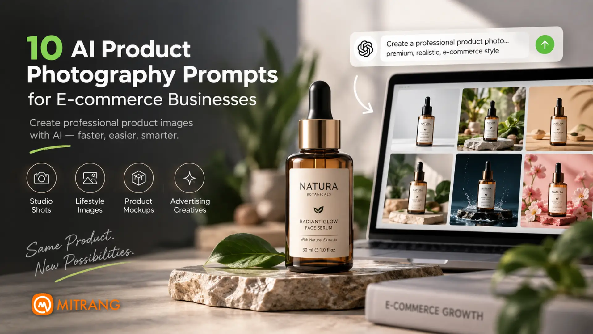 10 AI Product Photography Prompts for E-commerce Businesses